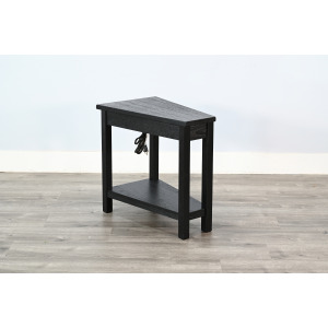 Chair Side Table W/ Power Strip