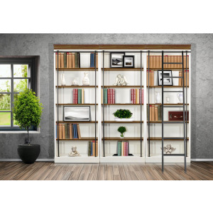 Pasadena Bookcase w/ Metal Post