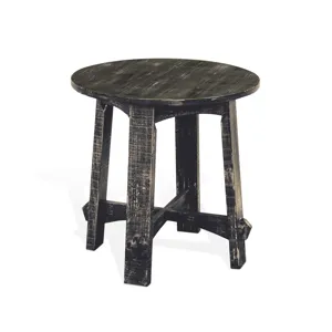 MARINA Black Sand End Table