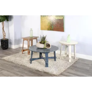 Marina White Sand  Chair Side Table