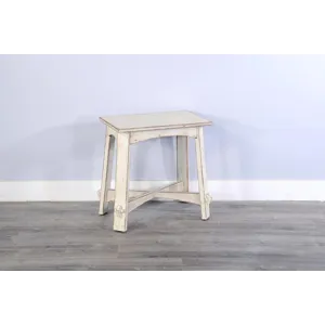 Marina White Sand Chair Side Table