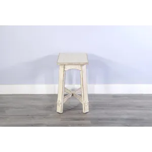 Marina White Sand  Chair Side Table