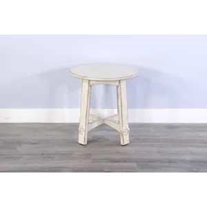 MARINA White Sand End Table
