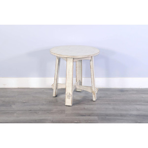 MARINA White Sand End Table