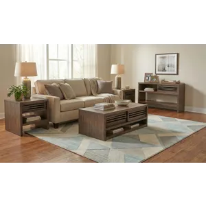 Sofa Table w/ Sliding Door