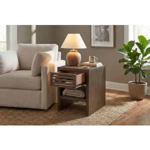 Chair Side Table w/ Drawer