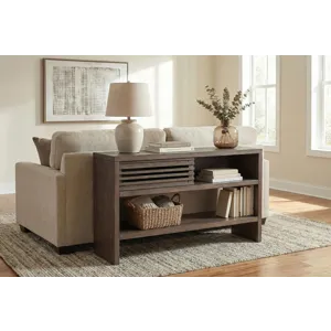 Sofa Table w/ Sliding Door
