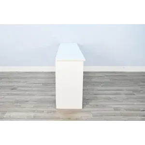 White Oak Console w/Fireplace Insert Option