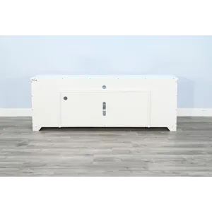 White Oak Console w/Fireplace Insert Option
