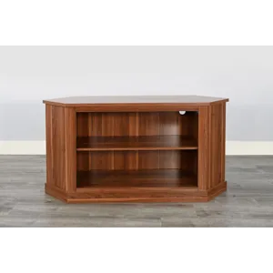 Corner Media Console w/33" Fireplace Insert Option