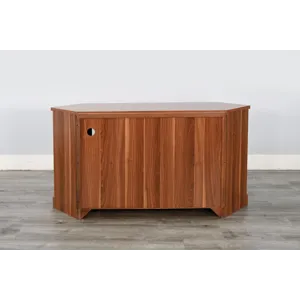 Corner Media Console w/33" Fireplace Insert Option