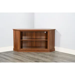 Corner Media Console w/33" Fireplace Insert Option