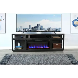 Jamie Melamine Console w/42" Fireplace Insert Option
