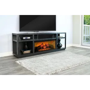 Jamie Melamine Console w/42" Fireplace Insert Option