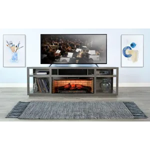 Jamie Melamine Console w/42" Fireplace Insert Option