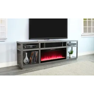 Jamie Melamine Console w/42" Fireplace Insert Option