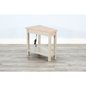 Chair Side Table W/ Power Strip