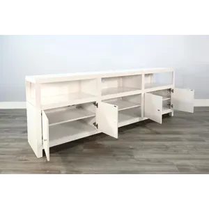 Aurora Jamie Melamine Console w/28" Fireplace Insert Option