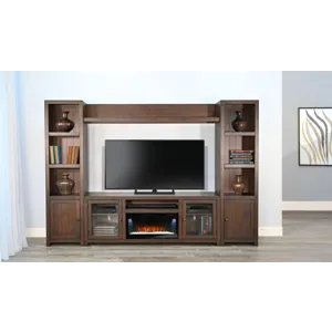 HOMESTEAD Media Console w/28" Fireplace Insert Option