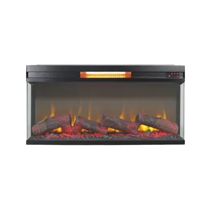 36" Panoramic Log Fireplace Insert