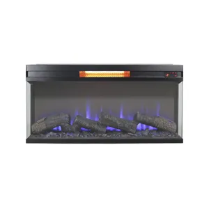 36" Panoramic Log Fireplace Insert