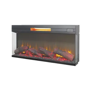 36" Panoramic Log Fireplace Insert