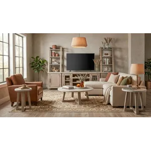 VIVIAN Rowan 64" Media Console w/Optional Fireplace Insert