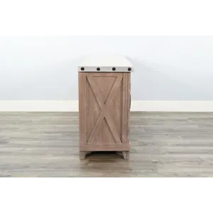 VIVIAN Rowan 64" Media Console w/Optional Fireplace Insert