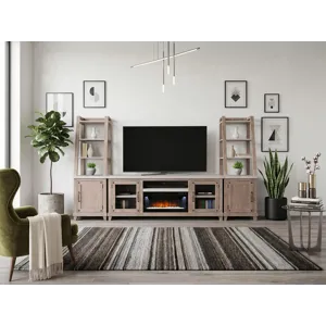 VIVIAN Rowan 74" Media Console w/ Optional Fireplace Insert