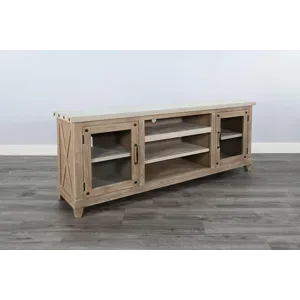 VIVIAN Rowan 74" Media Console w/ Optional Fireplace Insert
