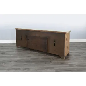 VIVIAN Rowan 74" Media Console w/ Optional Fireplace Insert