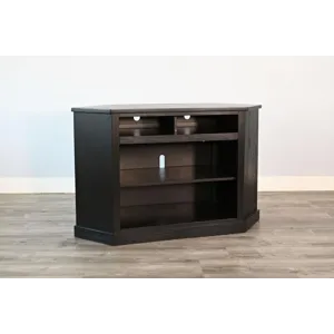 Corner Media Cabinet w/ 33" Fireplace Option