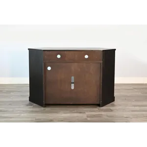 Corner Media Cabinet w/ 33" Fireplace Option