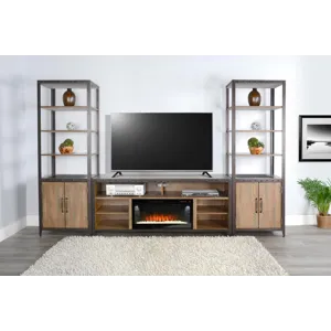 SAN DIEGO Media Console w/ Fireplace Insert Option