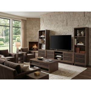 Slat Media Pier Cabinet Right