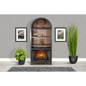 Chill Arch Bookcase w/ 33" Fireplace Option