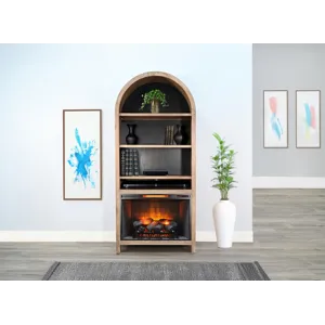 Chill Arch Bookcase w/ 33" Fireplace Option