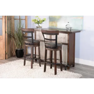 HOMESTEAD 30"H Saddle Seat Stool, Wood Seat