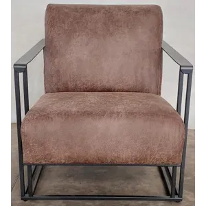 Melinda Metal Framed Accent Chair