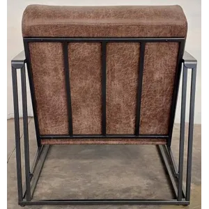 Melinda Metal Framed Accent Chair