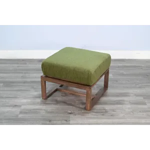 DOE VALLEY Ottoman w/ Wood Frame