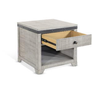 Alpine Grey End Table