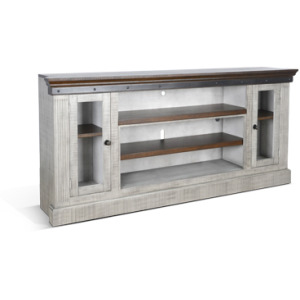 Media Console w/ Fireplace Insert Option