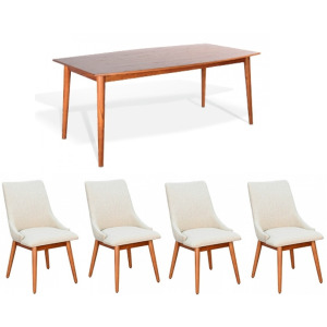 American Modern 5PC Dining Set
