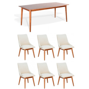 American Modern 7 PC Dining Set