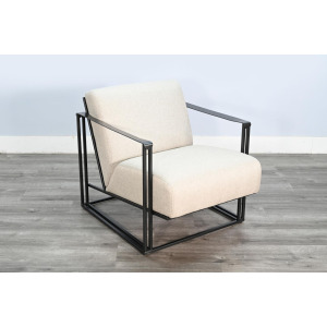 Melinda Accent Chair w/ Metal Frame