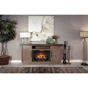 Boise Media Console w/ 33" Fireplace Option