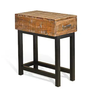 Havana Chair Side Table (Wood Base)