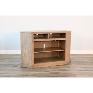 Corner Media Cabinet w/ 33" Fireplace Option