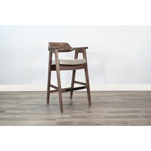 Wren Barstool w/ Arms, Cushion Seat
